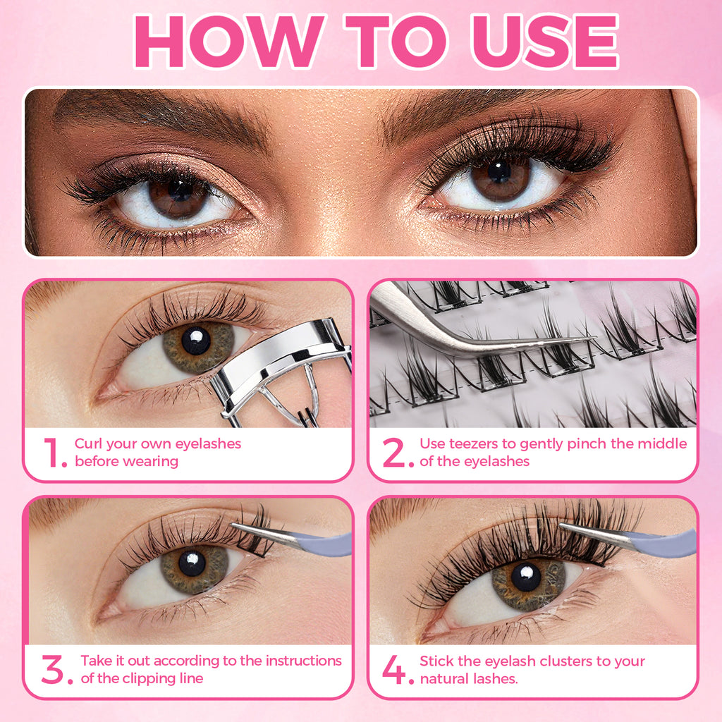 JINYANHUA Self-Stick Lashes - Cloud