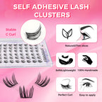 JINYANHUA Self-Stick Lashes - Small Wind Bell