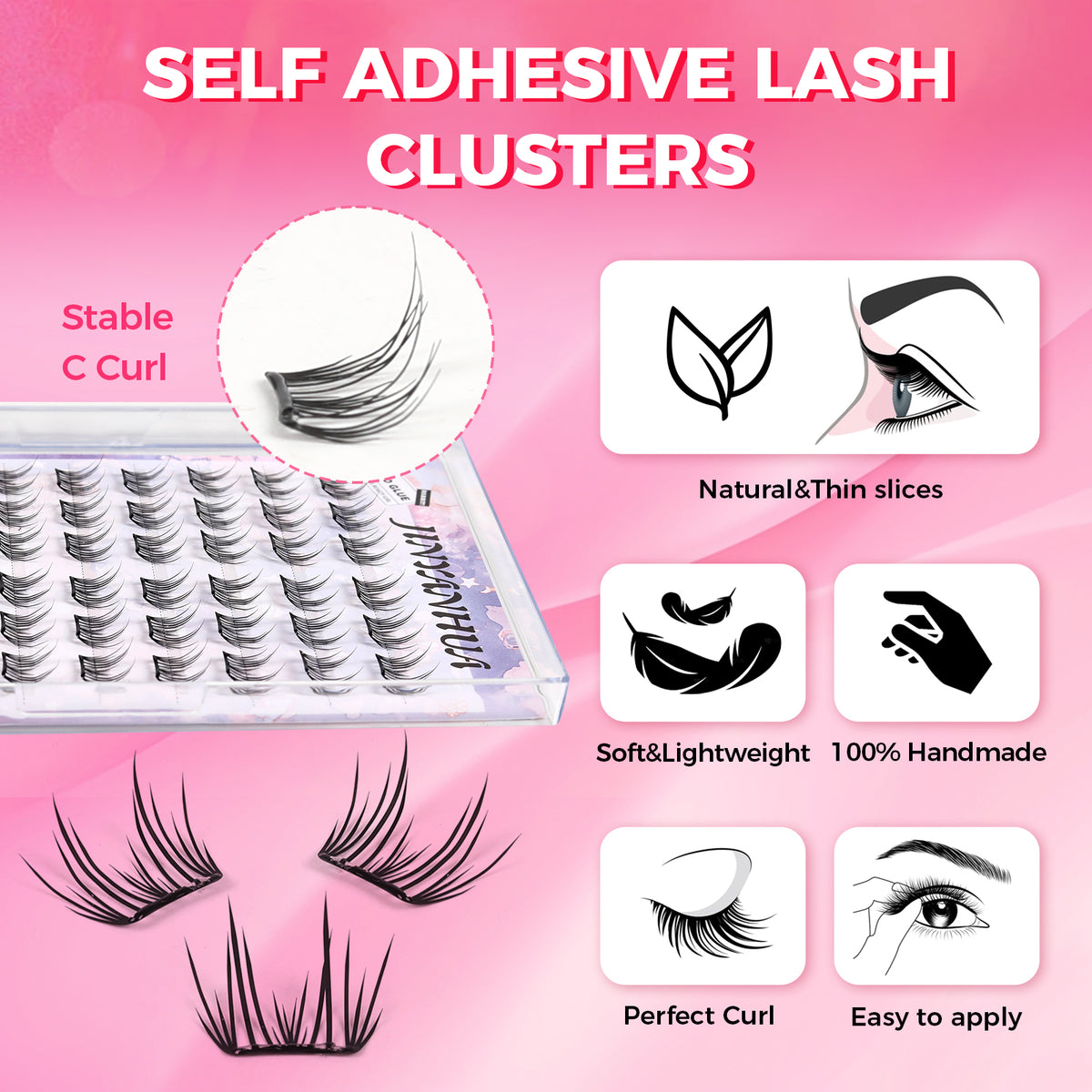JINYANHUA Self-Stick Lashes - Dandelion