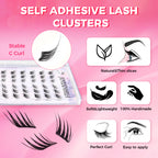 JINYANHUA Self-Stick Lashes - Diagonal Flying Bird Series Small Wings