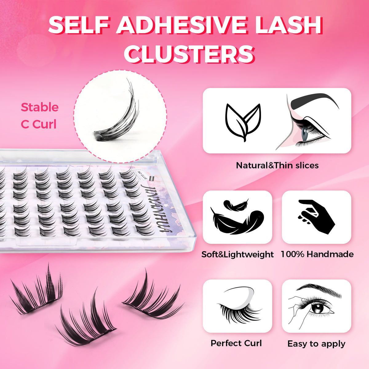 JINYANHUA Self-Stick Lashes - Little Hyacinth