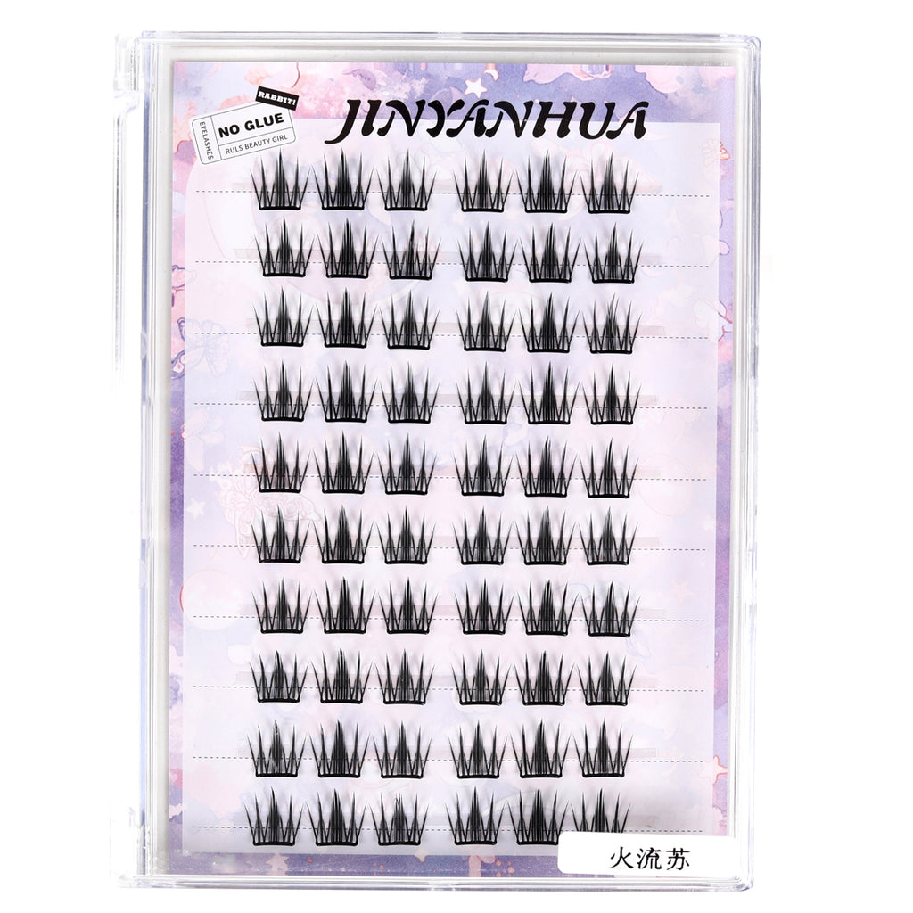 JINYANHUA Self-Stick Lashes - Fire Tassel Purple