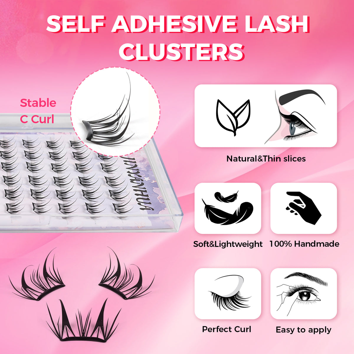 JINYANHUA Self-Stick Lashes - Little Deer Lash