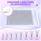 JINYANHUA 6D Single Long 0.07mm Thick Short Stems Large Capacity