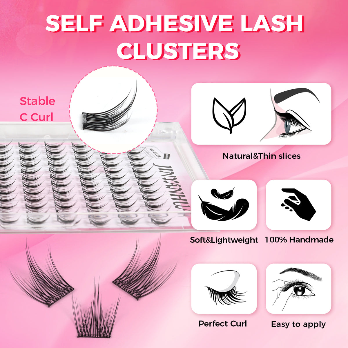JINYANHUA Self-Stick Lashes - Guppy