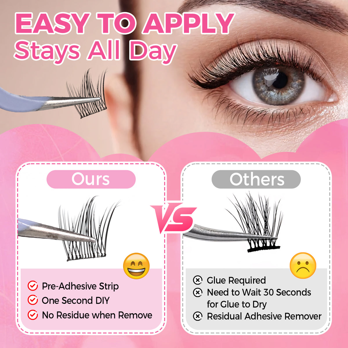 JINYANHUA Self-Stick Lashes - Guppy