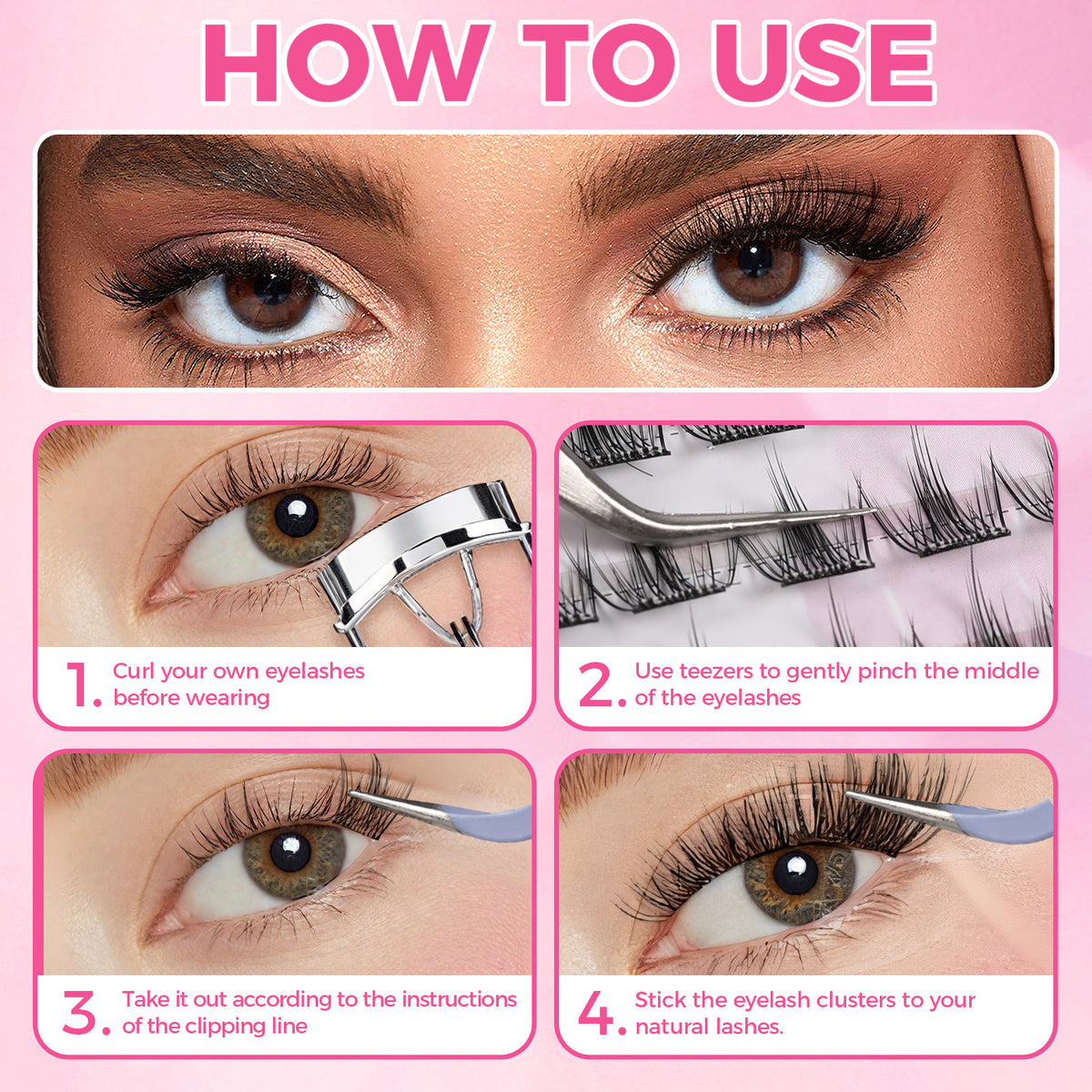 JINYANHUA Self-Stick Lashes - Guppy