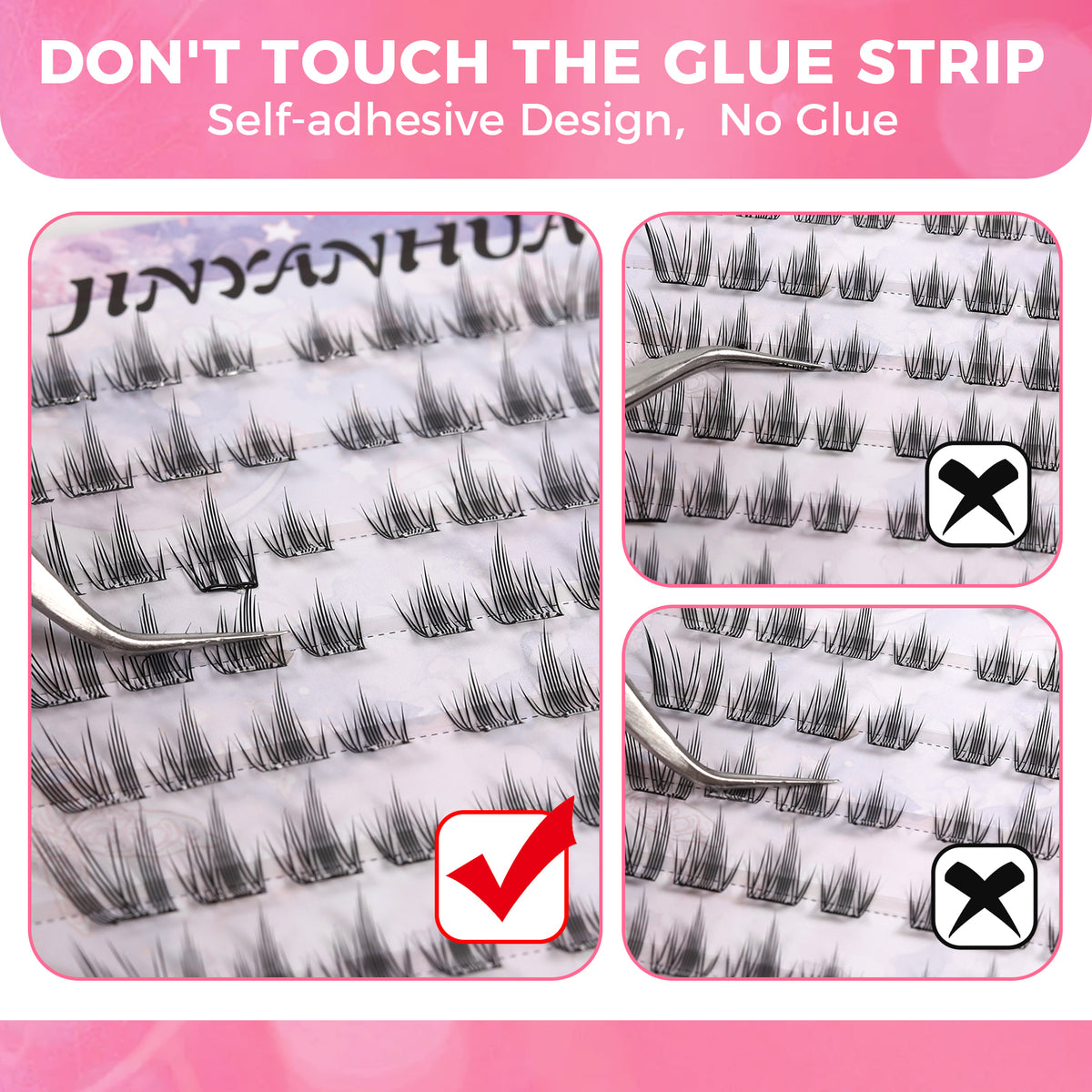 JINYANHUA Self-Stick Lashes - Princess Cat