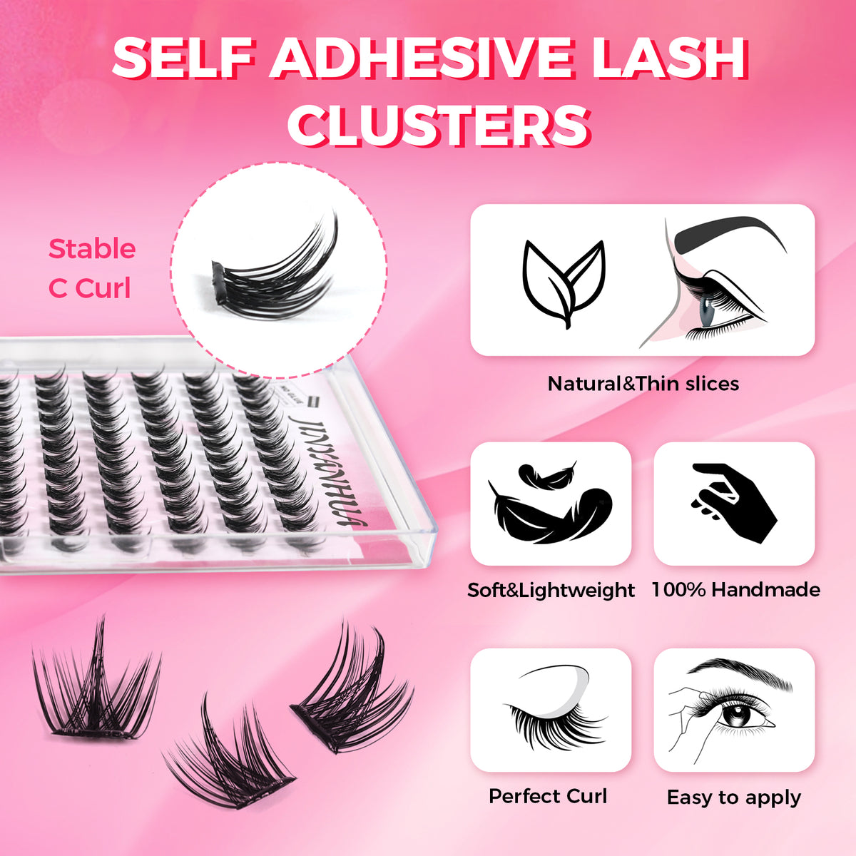 JINYANHUA Self-Stick Lashes - Snowflake
