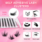 JINYANHUA Self-Stick Lashes - Snowflake