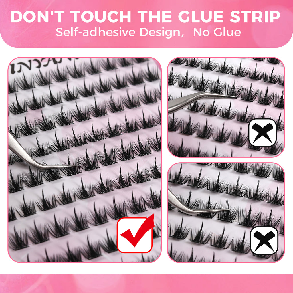 JINYANHUA Self-Stick Lashes - Snowflake