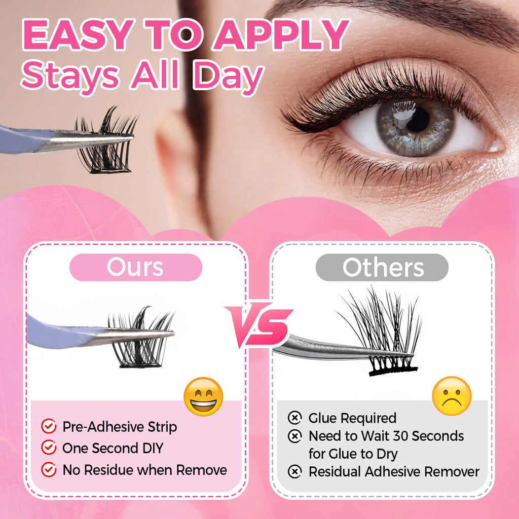 JINYANHUA Self-Stick Lashes - Snowflake