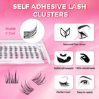 JINYANHUA Self-Stick Lashes - Double-Point Sunflower