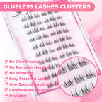 JINYANHUA Self-Stick Lashes - Double-Point Sunflower