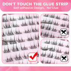 JINYANHUA Self-Stick Lashes - Double-Point Sunflower