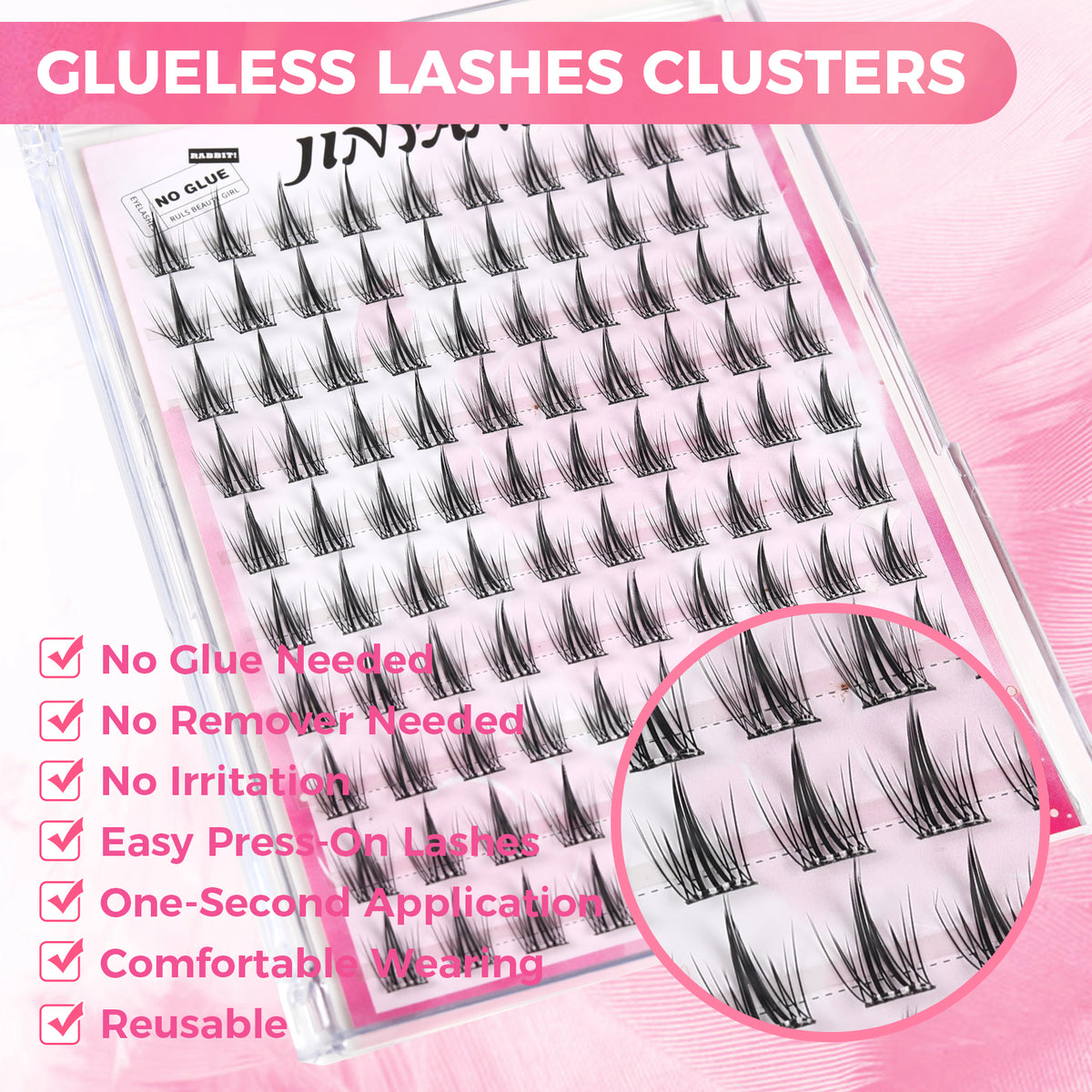 JINYANHUA Self-Stick Lashes - Mermaid