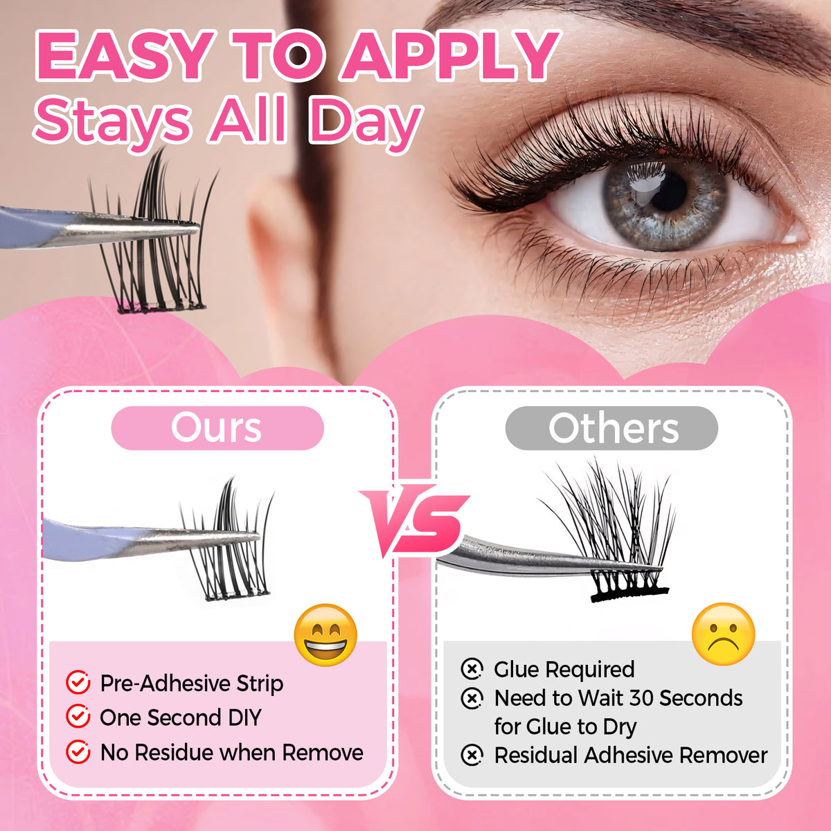 JINYANHUA Self-Stick Lashes - Mermaid