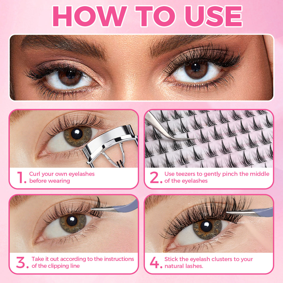 JINYANHUA Self-Stick Lashes - Mermaid
