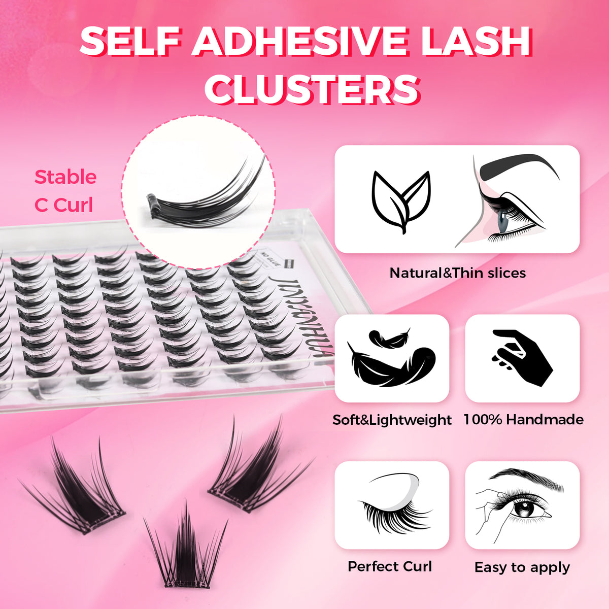JINYANHUA Self-Stick Lashes - Electric Eye Girl