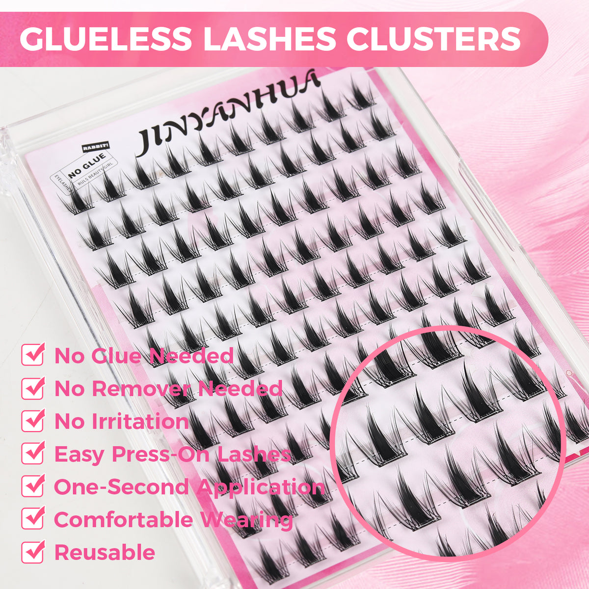 JINYANHUA Self-Stick Lashes - Electric Eye Girl