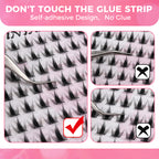 JINYANHUA Self-Stick Lashes - Electric Eye Girl