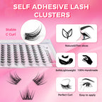 JINYANHUA Self-Stick Lashes - Girl Heart