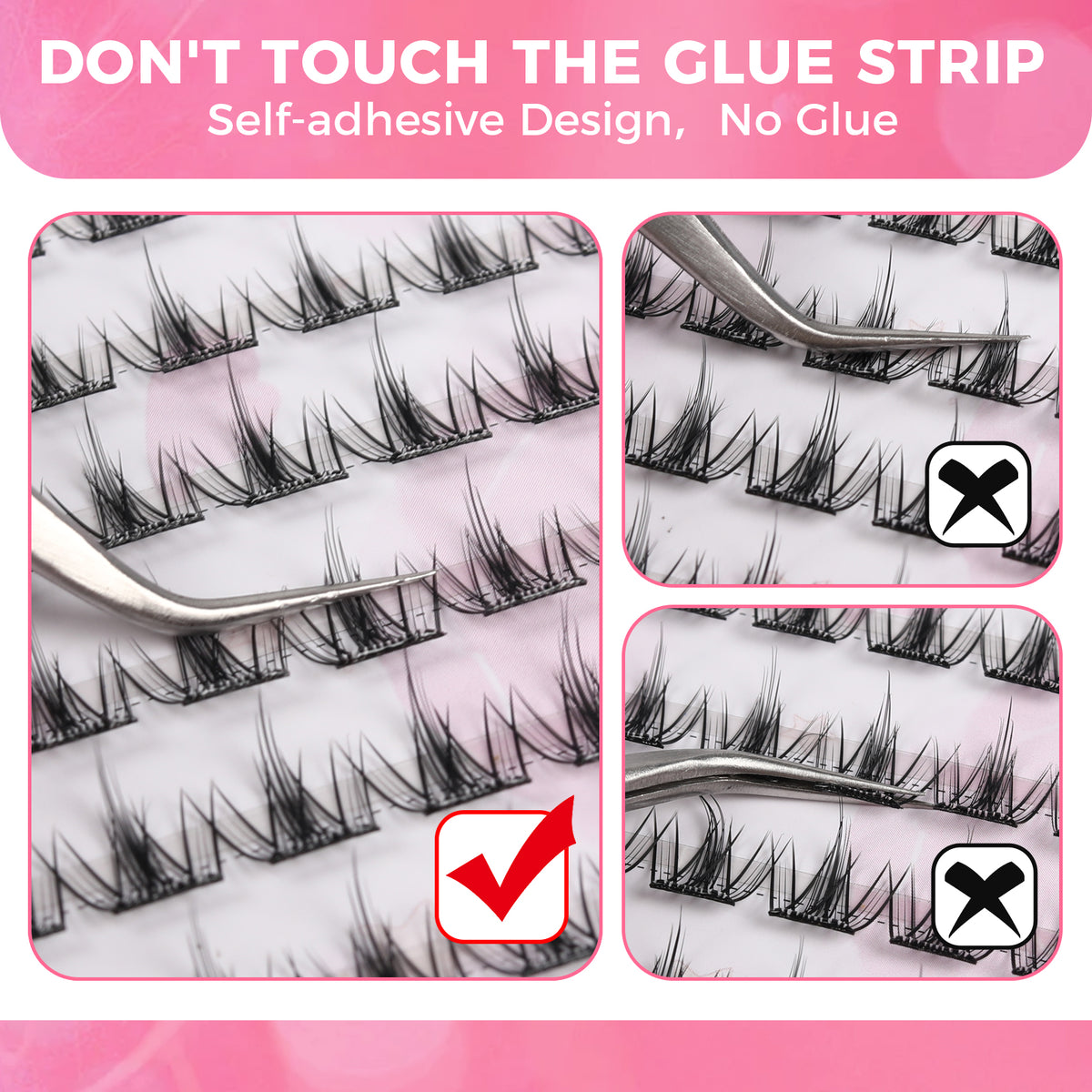 JINYANHUA Self-Stick Lashes - Girl Heart