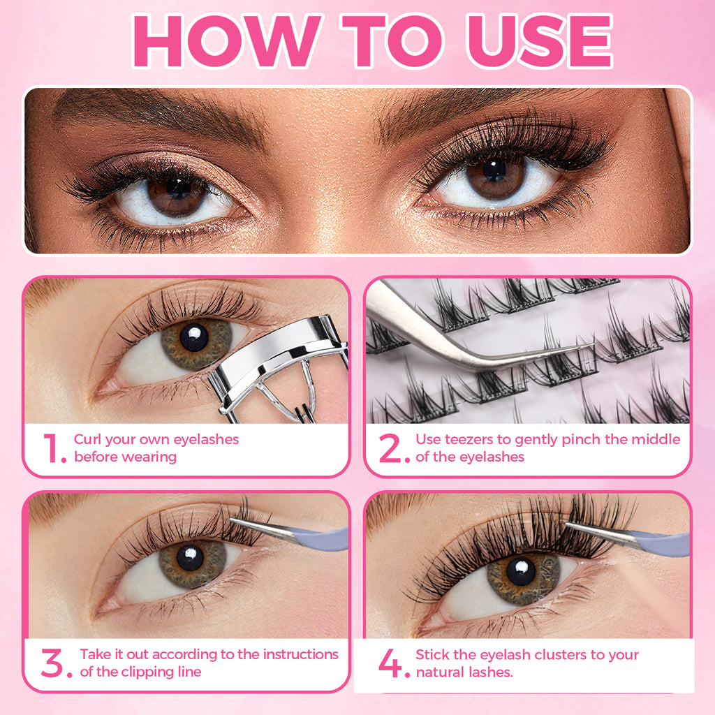 JINYANHUA Self-Stick Lashes - Girl Heart