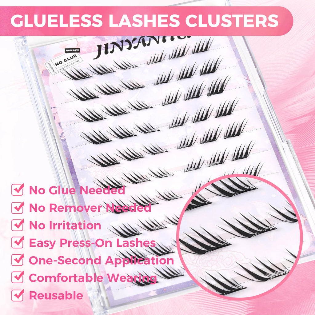 JINYANHUA Self-Stick Lashes - Diagonal Flying Bird Series Small Wings