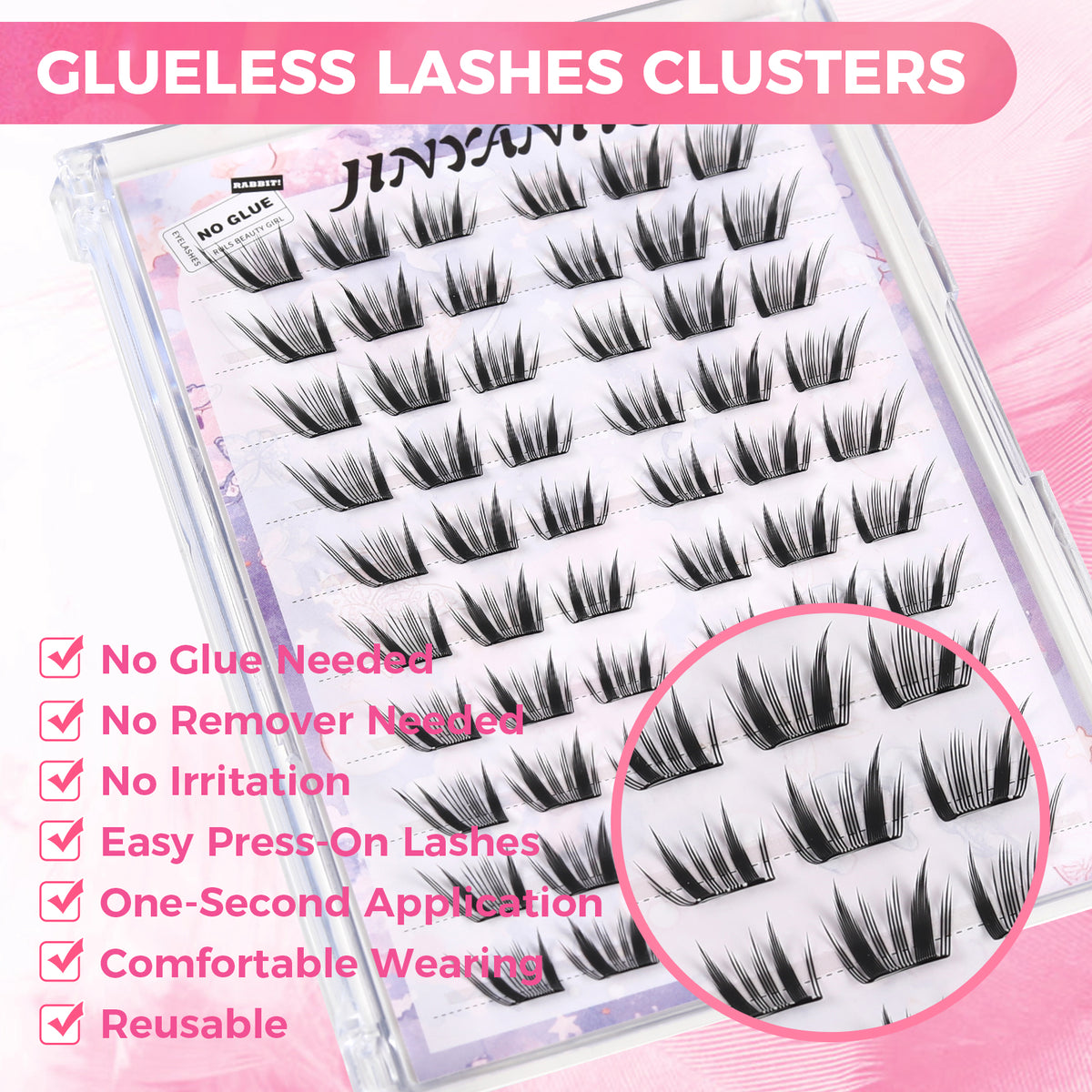 JINYANHUA Self-Stick Lashes - Little Hyacinth
