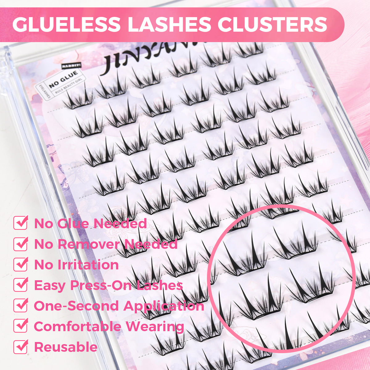 JINYANHUA Self-Stick Lashes - Little Deer Lash