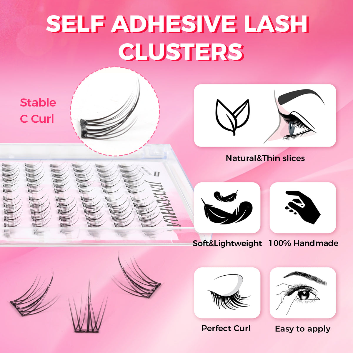 JINYANHUA Self-Stick Lashes - Sunflower