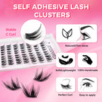 JINYANHUA Self-Stick Lashes - Nine-Tail Rabbit
