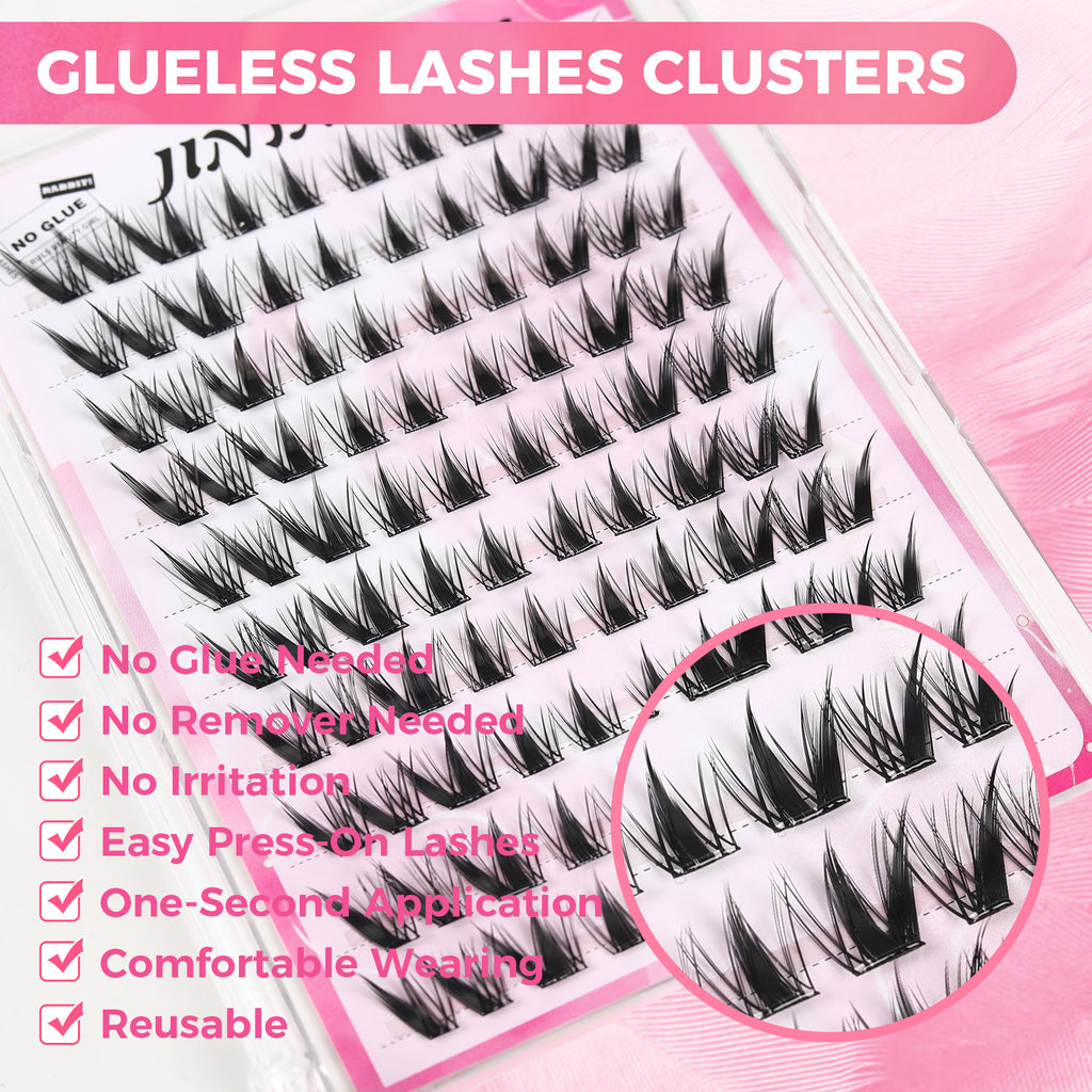 JINYANHUA Self-Stick Lashes - Nine-Tail Rabbit