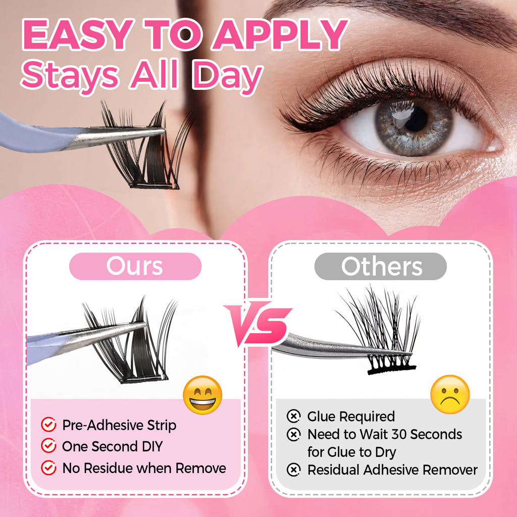 JINYANHUA Self-Stick Lashes - Nine-Tail Rabbit