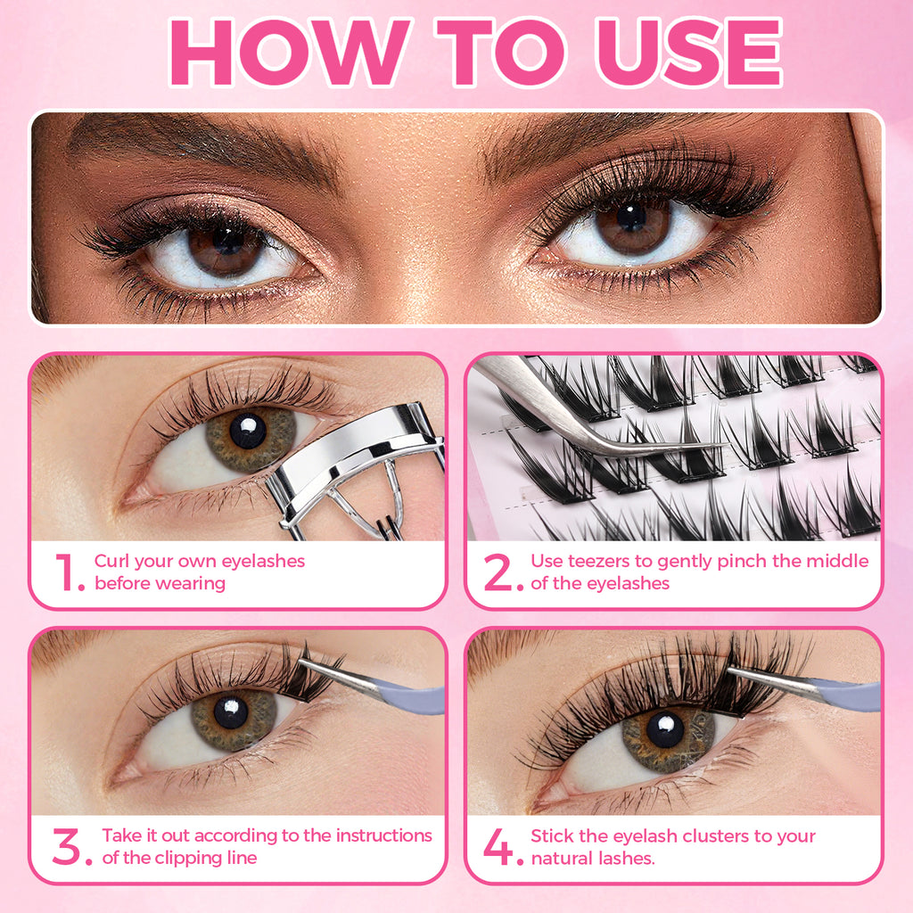 JINYANHUA Self-Stick Lashes - Nine-Tail Rabbit