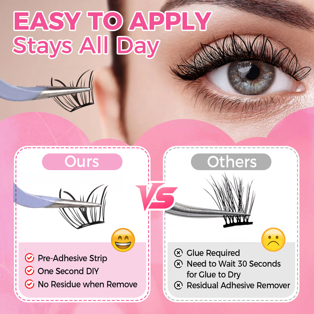 JINYANHUA Self-Stick Lashes - Sea Orchid