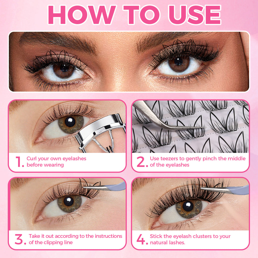 JINYANHUA Self-Stick Lashes - Sea Orchid