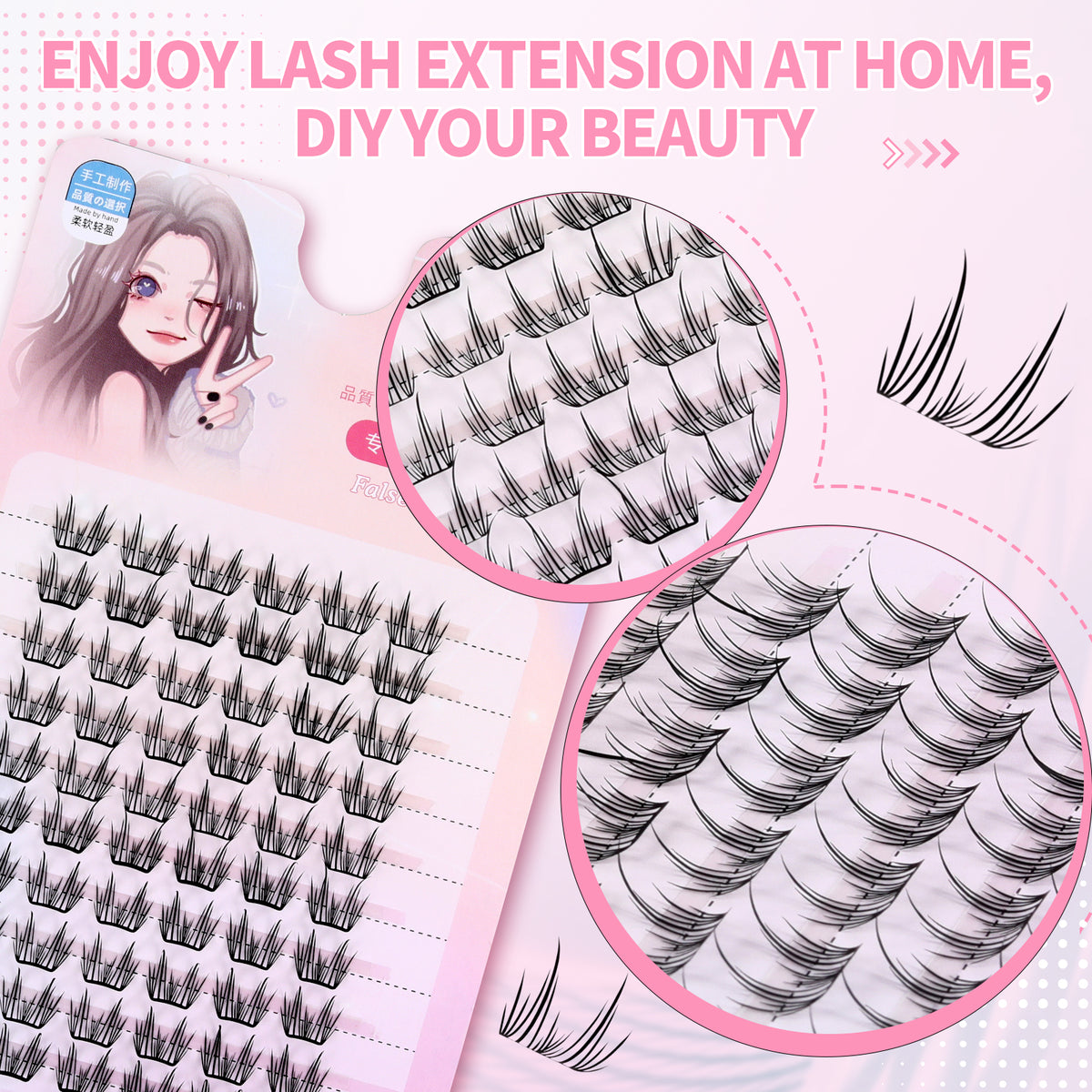 JINYANHUA Pink Laser Card-Dandelion
