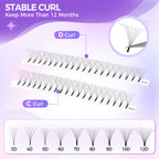 JINYANHUA 8-15mm Mixed Long Stems 0.07mm 7D Large Capacity