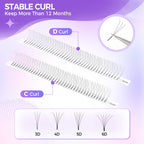 JINYANHUA 3D Mixed Length 0.1mm Thick Long Stems Large Capacity