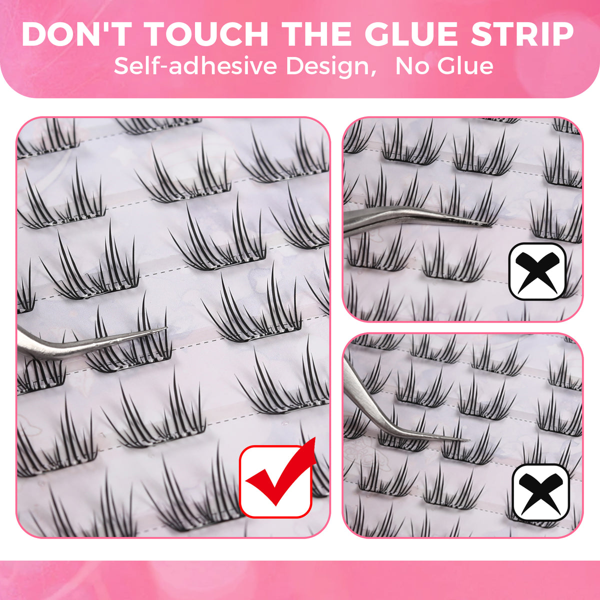 JINYANHUA Self-Stick Lashes - Dandelion