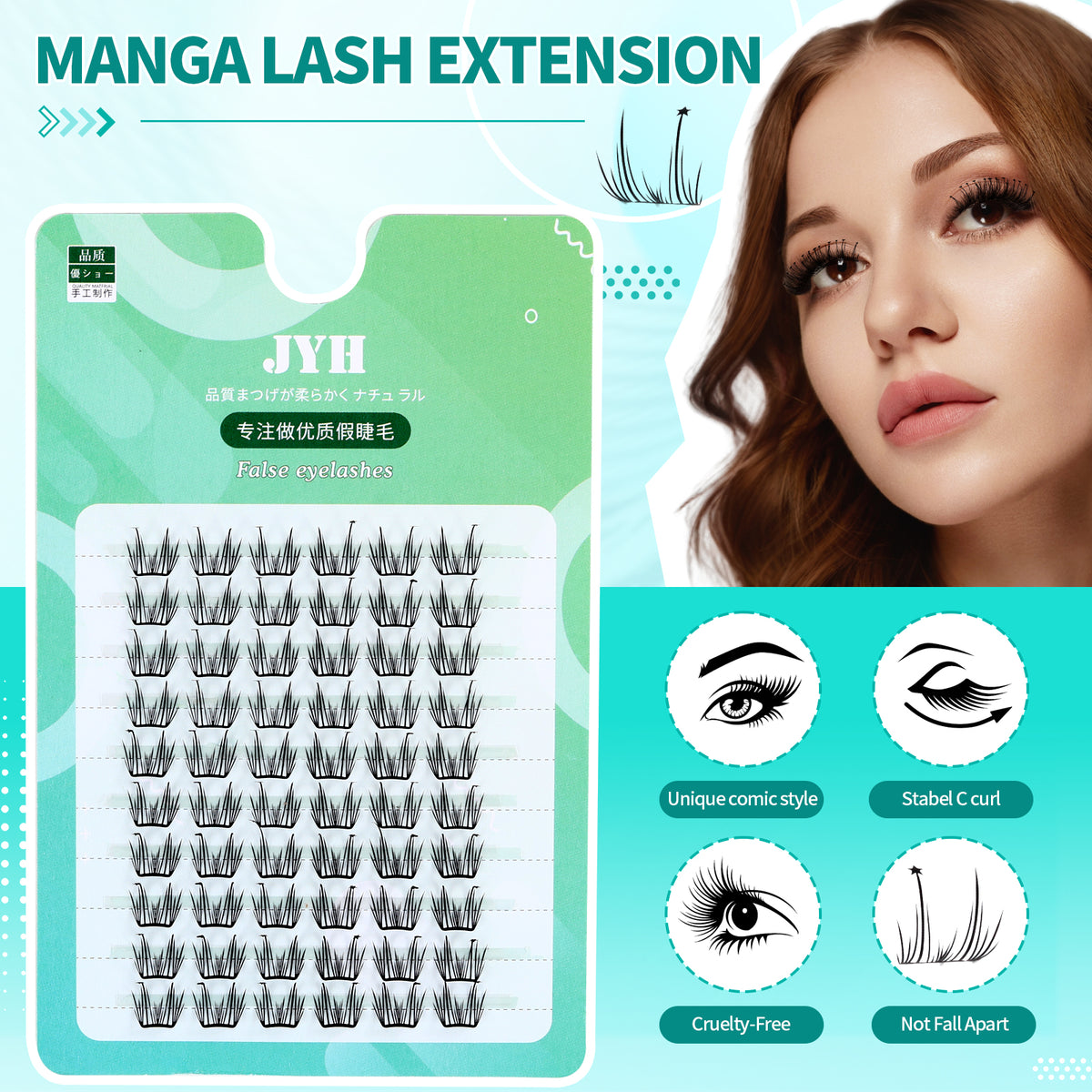 JINYANHUA Green Laser Card-Dandelion Heart Star