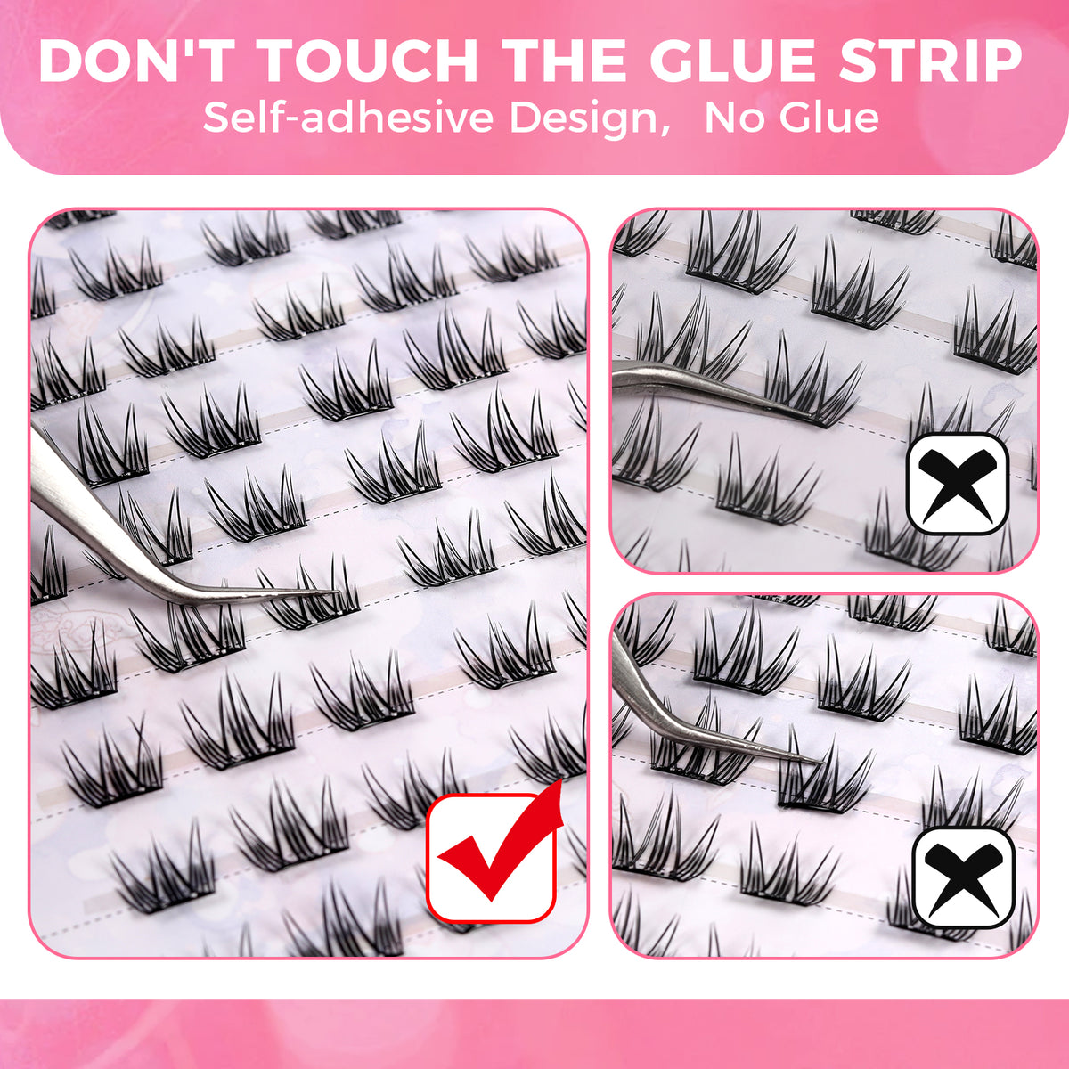 JINYANHUA Self-Stick Lashes - Small Daisy