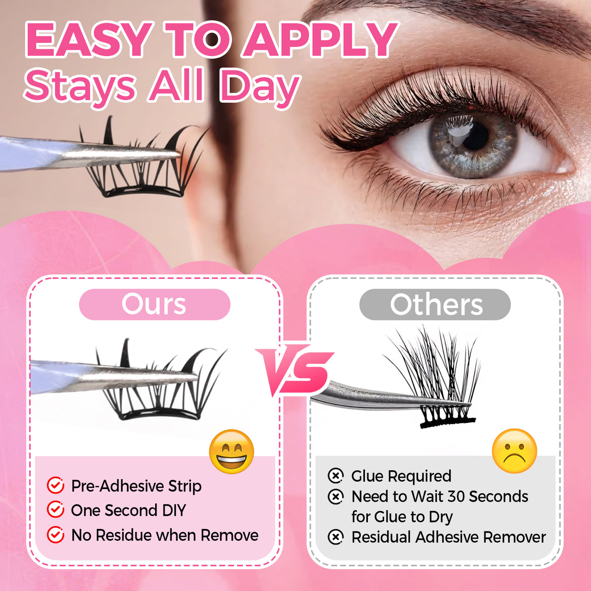 JINYANHUA Self-Stick Lashes - Little Deer Lash