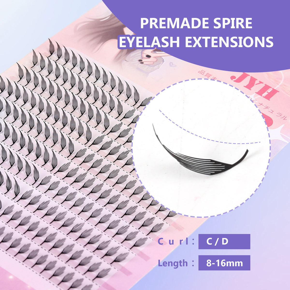 JINYANHUA Laser Print-Diagonal Tip Pink