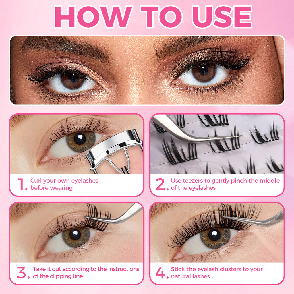 JINYANHUA Self-Adhesive Eyelashes - Wind Chime