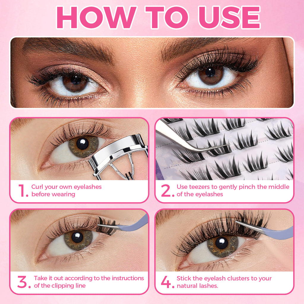 JINYANHUA Self-Stick Lashes - Little Hyacinth
