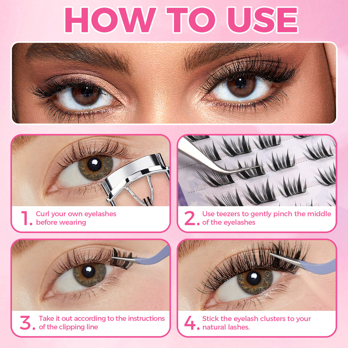 JINYANHUA Self-Stick Lashes - Little Hyacinth