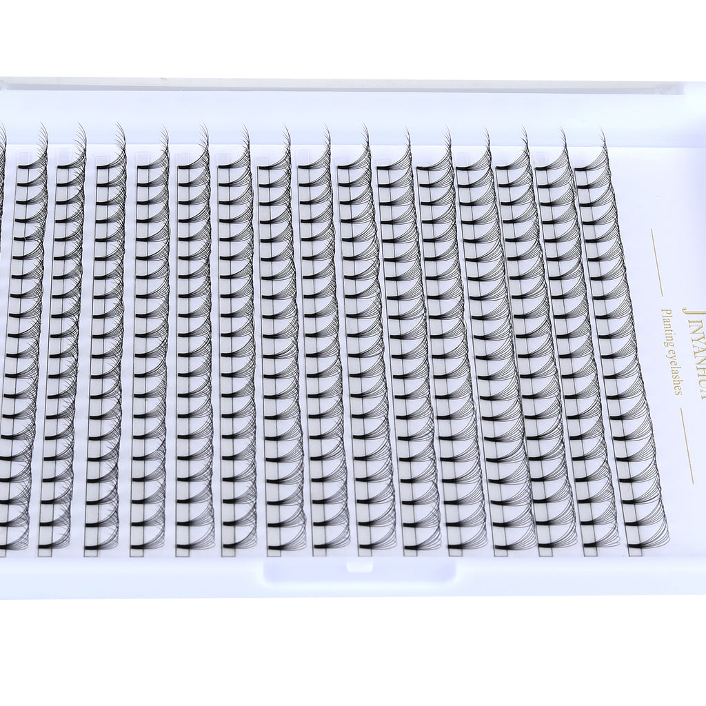 JINYANHUA 8D Single Long 0.07mm Thick Short Stems Large Capacity